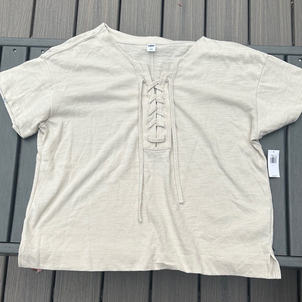 Old Navy Cream Casual Top